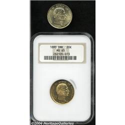 Christian IX gold 20 Kroner - Pair,