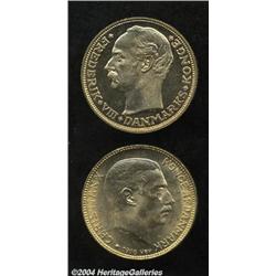 Gold 20 Kroner Pair,