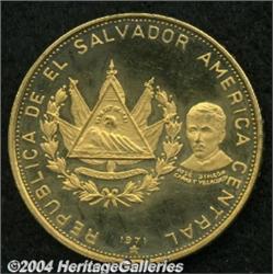 Gold 100 Colones 1971,