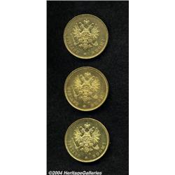 Russian Duchy gold 10 Markkaa - Quartet,