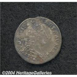 Louis XIV. 5 Sols aux insignes 1702 Besancon,