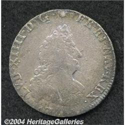 Louis XIV. 1/2 Ecu Carambole aux insignes 2nd type 17--W,