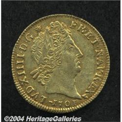Louis XIV gold Louis D'Or 1701-B,