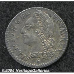 Louis XV. 1/10 Ecu a la vieille tete (12 Sols) 1771-A,