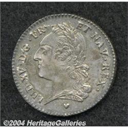 Louis XV. 1/5 Ecu 1 la vielle tete (24 Sols) 1774BB,