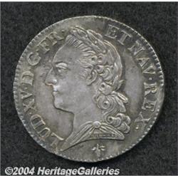 Louis XV. 1/2 Ecu a la vielle tete 1773H,