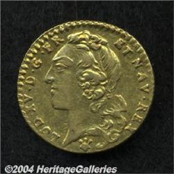 Louis XV gold 1/2 Louis D'Or 1768-S,