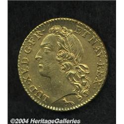 Louis XV gold Louis D'Or au Bandeau 1749-A,