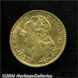 Louis XVI gold Louis D'Or 1786-D,