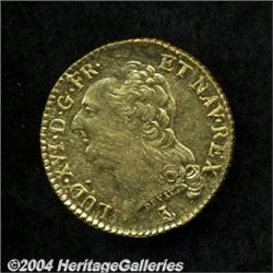 Louis XVI gold Louis D'Or 1786-T,