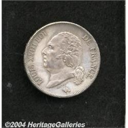 Louis XVIII 5 Francs 1823-A,