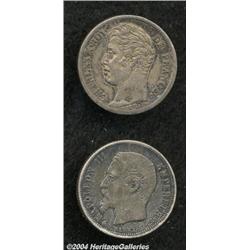 Lot of two silver coins as follows: