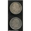 Image 1 : Lot of two silver coins as follows: