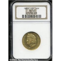 Louis Philippe I gold 40 Francs 1834-A,