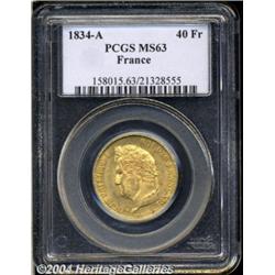 Louis Philippe I gold 40 Francs 1834A,