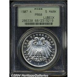 Lubeck. 5 Mark 1907-A,
