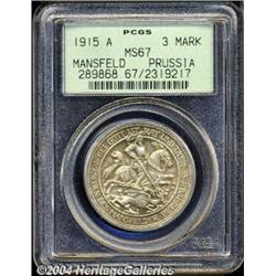 Prussia. Wilhelm II 3 Mark 1915A,