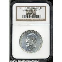 Schaumburg-Lippe. Albrecht Georg 3 Mark 1911A,