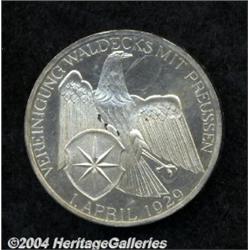 Weimar Republic. Prussian Union 3 Mark 1929-A,