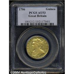 Anne gold Guinea 1706,