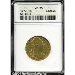George III gold Guinea 1777,