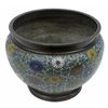 Image 2 : Large Polycrhome Cloisonne Enamel Planter