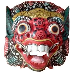 Chinese Hand-carved Dragon Beast Mask