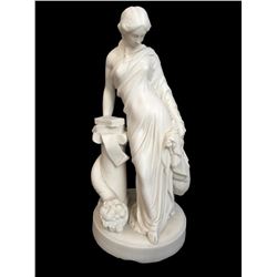 19thc Bisque Parian Ware Classical Sculpture