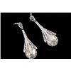 Image 3 : Art Deco Style Czech Crystal & Rhinestone Drop Dangle Earrings