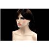 Image 2 : Sapphire Czech Crystal Floral Drop Earrings