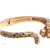 Image 2 : Run Wild Cheetah Open Hinged Bangle Bracelet