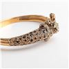Image 4 : Run Wild Cheetah Open Hinged Bangle Bracelet
