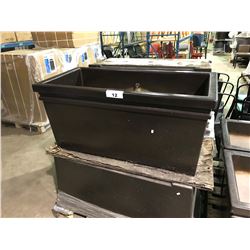 GARDENSTONE 44" X 22.5" MOCHA INDOOR / OUTDOOR COMMERCIAL GRADE PLANTER