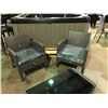 Image 3 : GEORGIA CONVERSATION SET 4 PC. PATIO LIVING SET WITH LOVE SEAT, 2 CHAIRS,