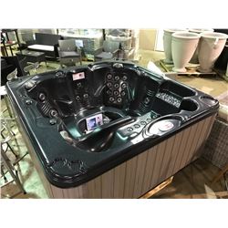 CAL SPAS TRANQUILITY 7' X 7' HOT TUB WITH 40 HALO SS JETS, 3 PILLOWS, 5.5 KW HEATER,