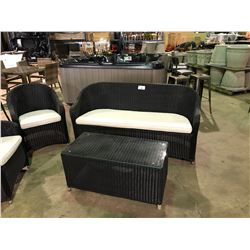 ELIZABETH PATIO SOFA SET WITH CUSHIONS,