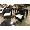 Image 3 : FARMIO PATIO CAFE SET WITH CUSHIONS.