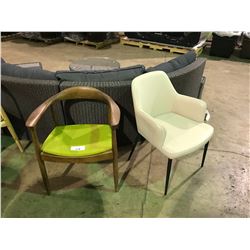 SET OF 4 MISMATCHED CHAIRS