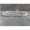 Image 1 : Amethyst & Diamond Tennis Bracelet