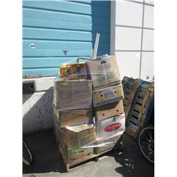 Skid of Assorted  Storage Locker Goods