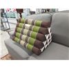 Image 1 : Brown & Green Triangular Cushions
