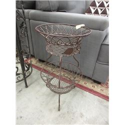 2 Tiered Metal Plant Stand