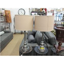 Pair of 30" Table Lamps with Shades