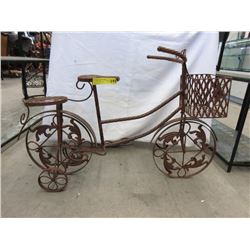 Metal Garden Art Bicycle Plant Stand