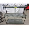 Image 1 : Metal Shelving Unit with Glass Shelves
