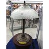 Image 1 : 20" Tall Metal Table Lamp with Glass Shade
