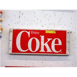 1970s Tin Coca-Cola Advertising Sign