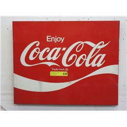 1970s Tin Coca-Cola Advertising Sign