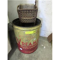 Vintage VREAMAY Can with Mop Squeezer