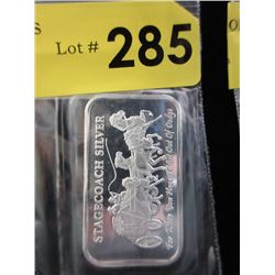 1 Oz. Stagecoach .999 Silver Art Bar